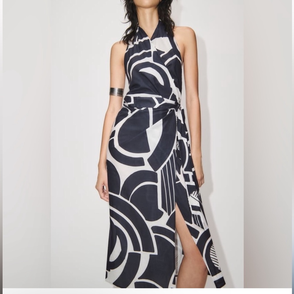 Zara BW Open Back Dress